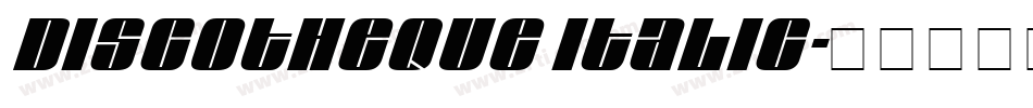 Discotheque Italic字体转换